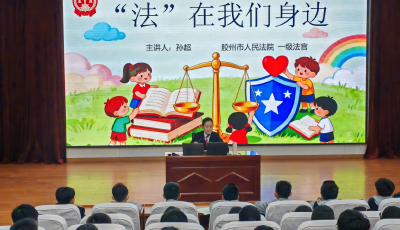 膠州法院開展“法治進校園”活動