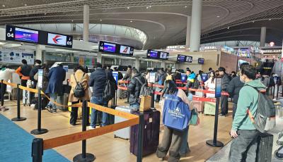 再創(chuàng)新高！2026春節(jié)東航山東青島運輸旅客破8萬人次