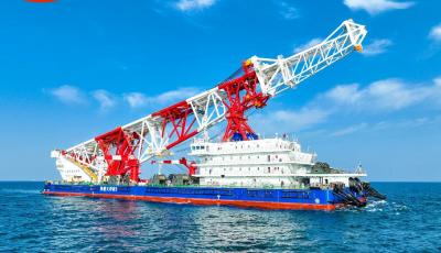 全球最大打樁船“鐵建大橋樁1”號正式下線