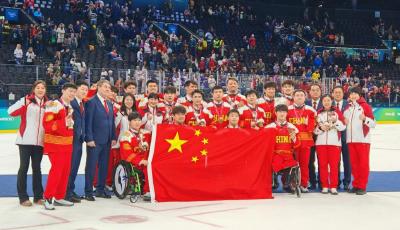 青岛市承训！中国残奥冰球队获米兰冬残奥会铜牌