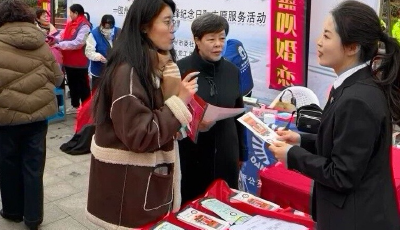 膠州法院開展普法宣傳志愿服務活動