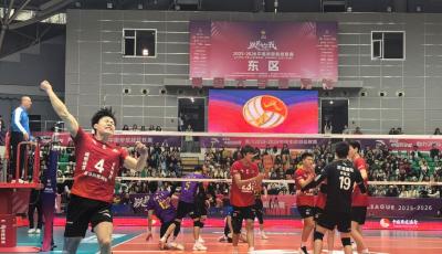 失意的对决 希望的开始  青岛兴轮呦呦男排2:3不敌上海光明男排