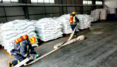 黃島消防大隊開展實戰演練