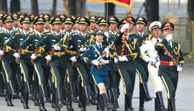 解放軍三軍儀仗隊新裝首次亮相